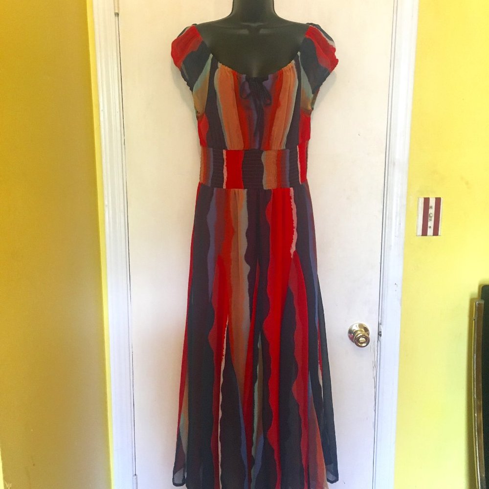 PHOOL Vintage Multi-color Dress - Size Medium - Made in India